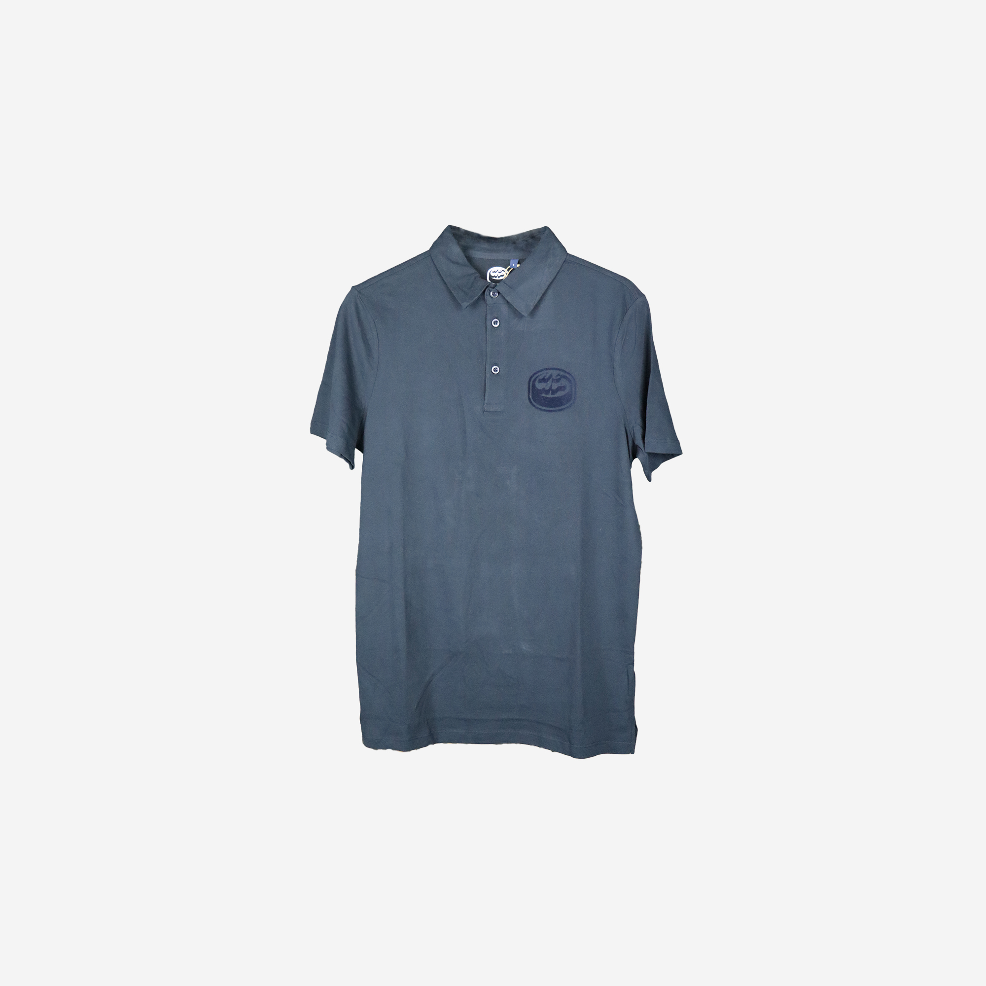 Ton-in-Ton-Logo-Poloshirt für Männer, kurze Ärmel