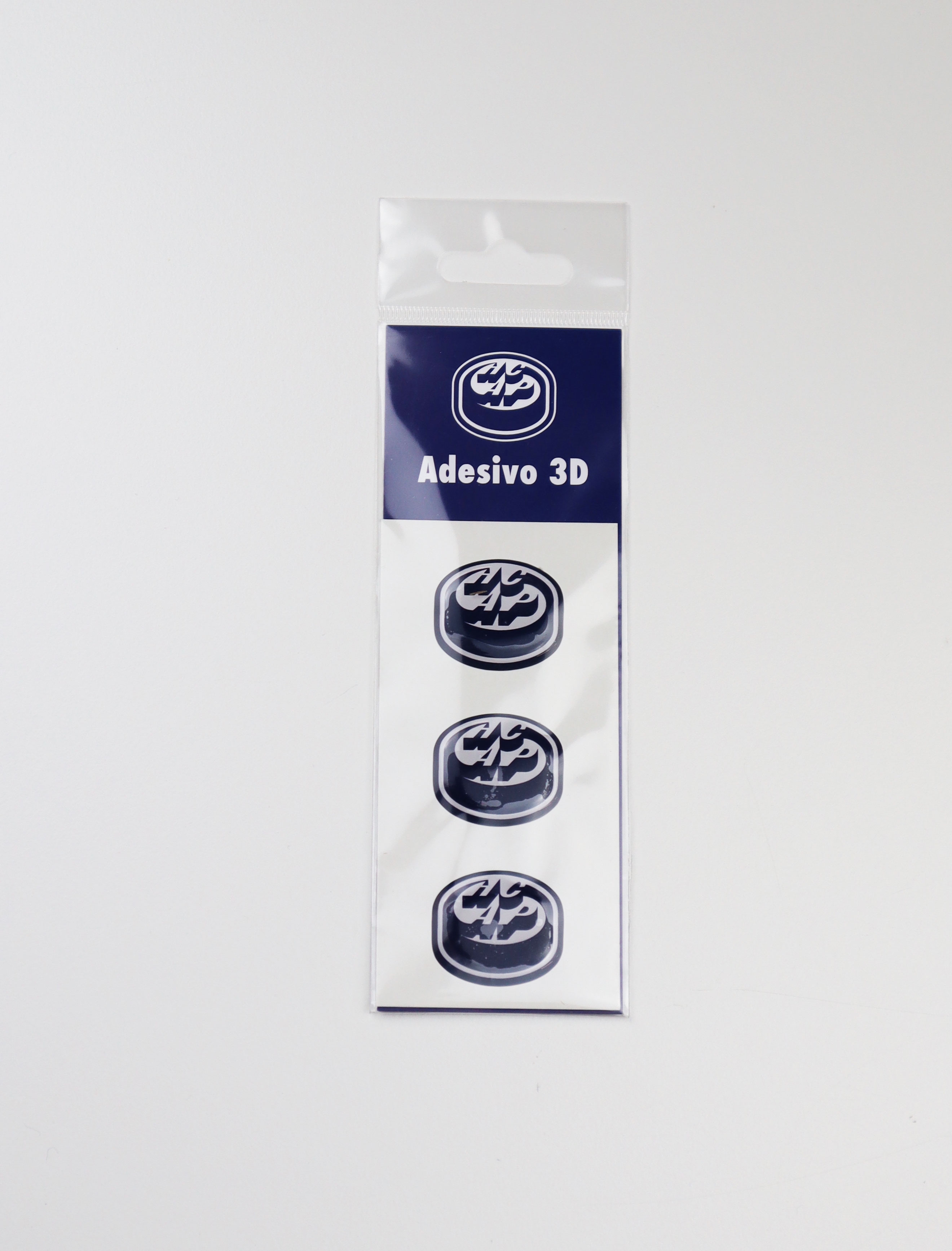 3 Adesivi logo HCAP 3D piccoli