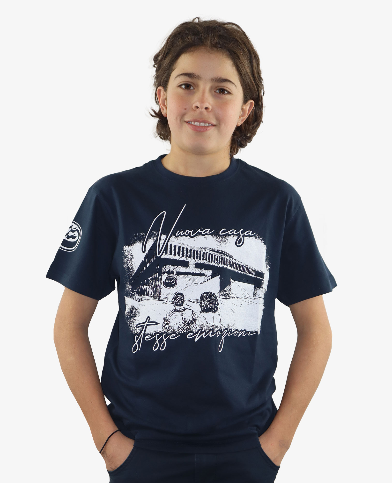 HCAP - T-shirt celebrativa da bambino - NUOVA CASA - STESSE EMOZIONI 